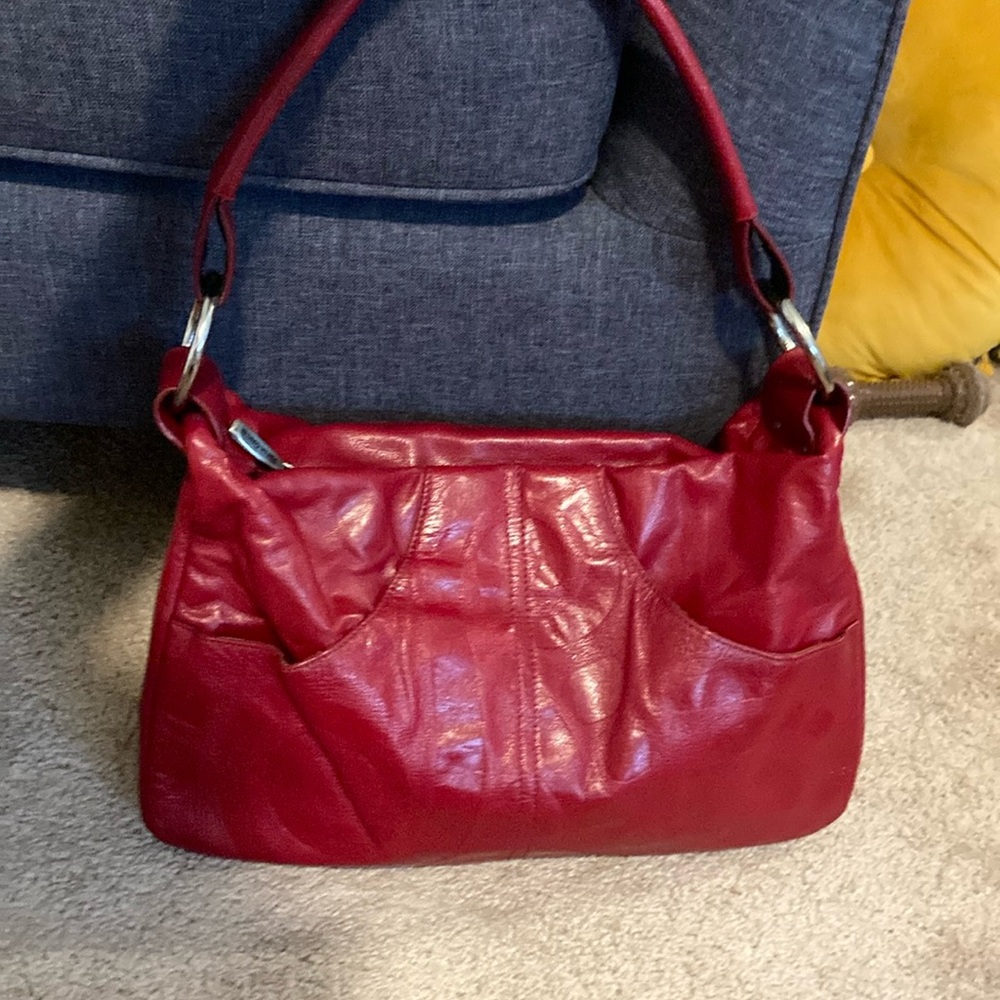 Pineda Covalin-Mexico beautiful red leather purse.